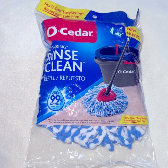 O-Cedar EasyWring Rinse Clean Refill for Spin Mop NEW Never Used Cleaning Brush - Picture 1 of 2
